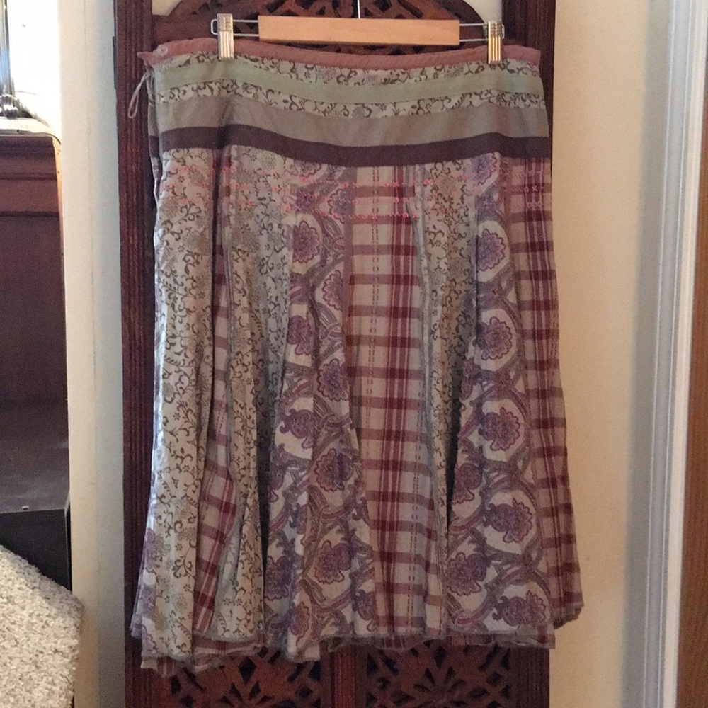 Boho Peasant midi skirt from The UK, size 12
